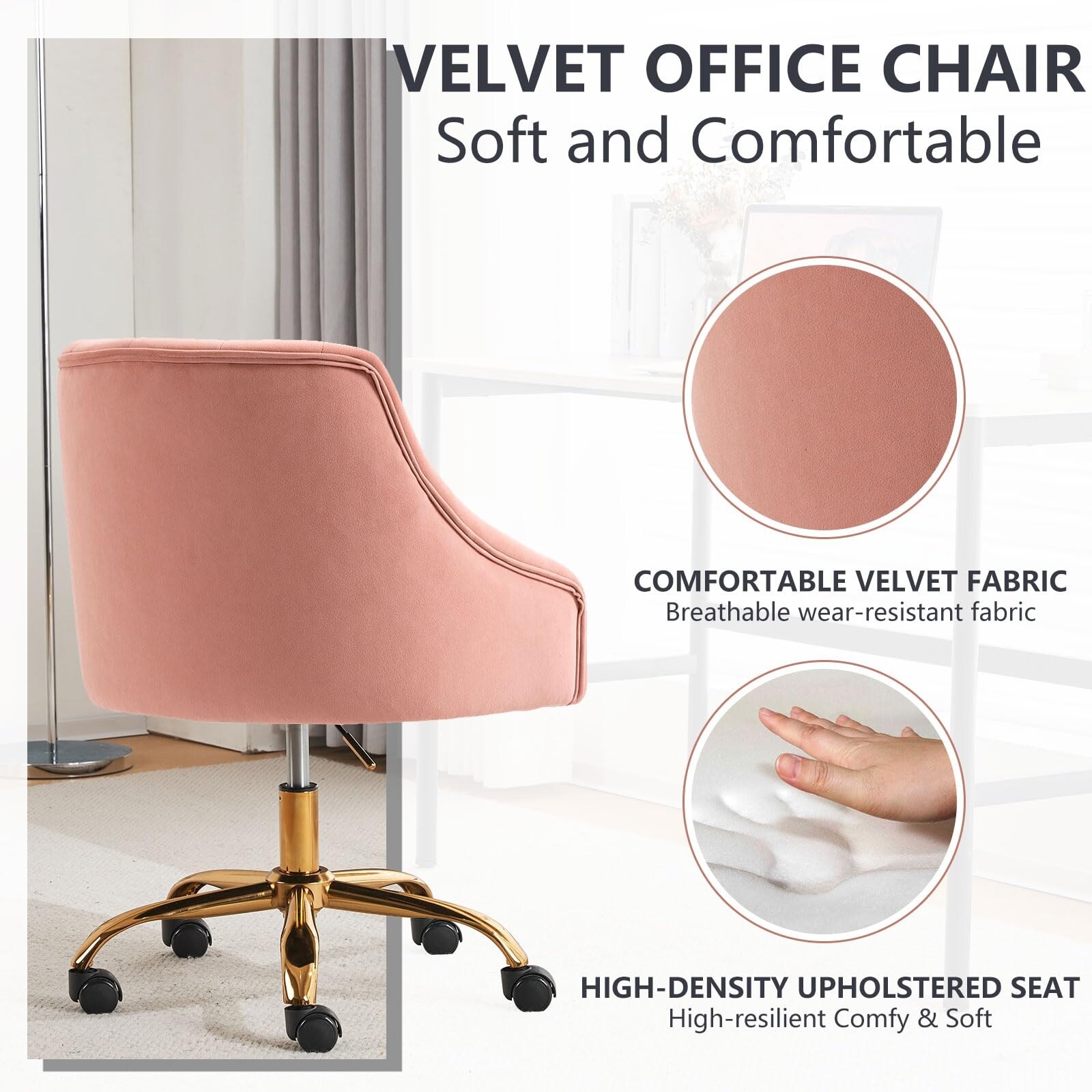 Comfy pink office chair store